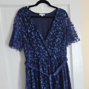 Baltic Born Marseille Blue Floral Dress